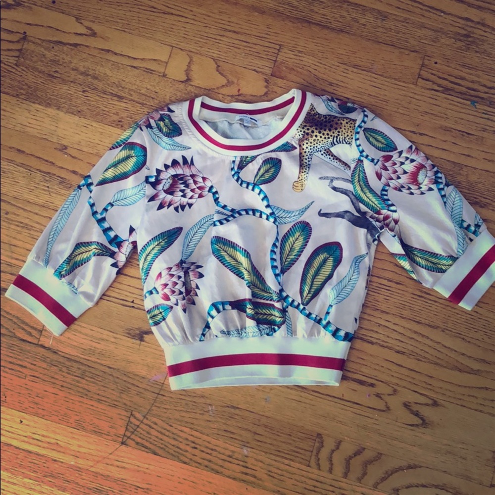 Jungle print blouse